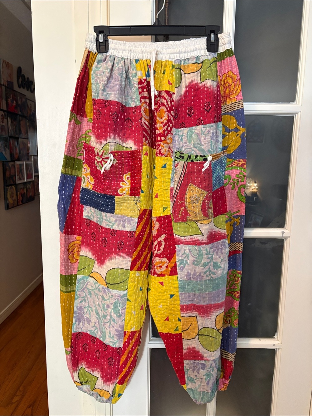 Kids Multicolor Patchwork Joggers - Vibrant Patchwork Sweatpants